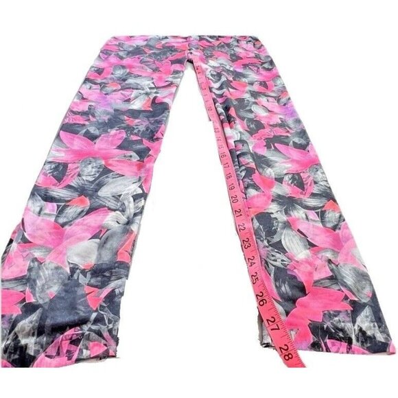 No Boundaries - Grey, Pink All Over Floral Print Leggings L - Picture 9 of 10